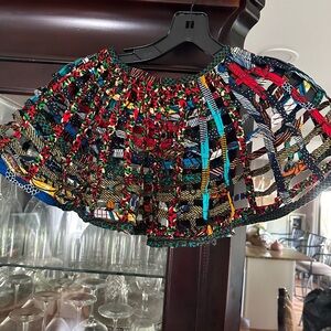 African cape, maxi dress, black blazer dress